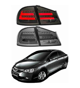 honda civic fd6 sedan 2007.2011 uyumlu füme led stop