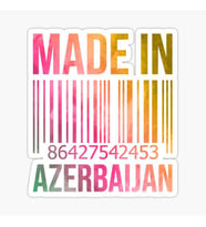 Azerbaycan Azerbaijan 17 Cm Araba Sticker Etiket MD20
