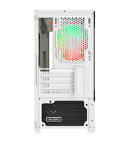 POWERBOOST 500W PB-M5001W 3-Rainbow Fanlı Gaming Micro-Tower PC Kasası Beyaz
