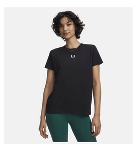 UNDER ARMOUR Ua Rival Core Ss Siyah Kadın T-Shirt 1383648-001