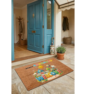 Valerine Life Kapı Önü Paspası 45x70cm Kaymaz Taban Dekoratif iç Dış Mekan Anaokuluna Özel