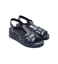 VENÜS 24028801Y KADIN  SANDALET AYAKKABI SIYAH Ç (Siyah)