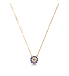 EMILIANO JEWELLERY 925 AYAR GÜMÜŞ TAŞLI YUVARLAK KOLYE