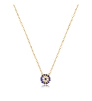 EMILIANO JEWELLERY 925 AYAR GÜMÜŞ TAŞLI YUVARLAK KOLYE