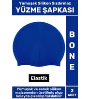 Özel Üretim Su Geçirmez Elastik Yüzücü Havuz Deniz Yüzme Şapkası Yumuşak Silikon Bone 2 Adet