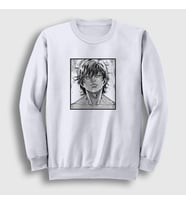 Presmono Unisex Beyaz Cool Anime Hanma Baki Sweatshirt 317341tt