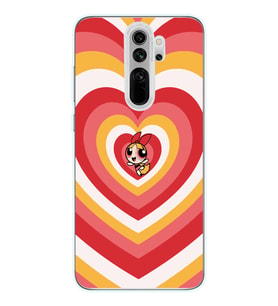Xiaomi Redmi Note 8 PRO Uyumlu Powerpuff Blossom Tasarımlı Şeffaf Telefon Kılıfı