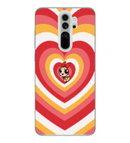 Xiaomi Redmi Note 8 PRO Uyumlu Powerpuff Blossom Tasarımlı Şeffaf Telefon Kılıfı