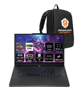 Lenovo Legion 5 Ryzen 7 260 RTX 5060 8GB 64GB RAM 512GB SSD 15.3" FHD+ 165Hz Win11 Pro 83M00070TRP458 Gaming Laptop + Per4 Çanta