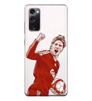 Samsung Galaxy S20 FE Uyumlu Fernando Torres Desenli Şeffaf Telefon Kılıfı