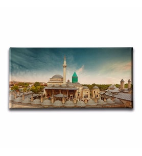 Mevlana Panoramik Kanvas Tablo PNRK112