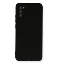 Durukar® Samsung Galaxy A03S Kılıf Nano içi Kadife Silikon - Siyah