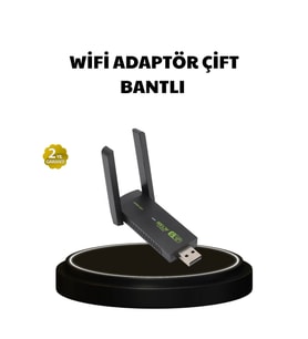 Mey İthalat® Dual Band USB WiFi Adaptör – 1200 Mbps Hız
