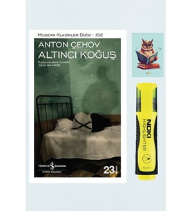 Altıncı Koğuş -Anton Pavloviç Çehov- İş Bankası Kültür Yayınları-Sarı Fosforlu Kalem Not Defter Seti (Renksiz)