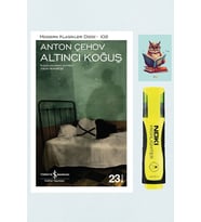 Altıncı Koğuş -Anton Pavloviç Çehov- İş Bankası Kültür Yayınları-Sarı Fosforlu Kalem Not Defter Seti (Renksiz)