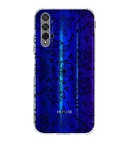 Huawei Honor 20  Kamera korumalı Kapak Nostalji Desen Tasarımlı  Şeffaf Kılıf