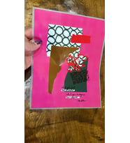 ÇÇEKLİ TASARIM ÜTÜ İLE YAPIŞAN TRANSFER BASKI KUMAŞ BASKI ARMA 25X19 CM (Pembe)