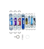 PWS Kapalı Kasa Su Arıtma Cihazı  STD 8li Reverse Osmosis mebran B12+mineral+detox+gümüş iyon