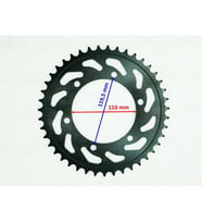 YAMAHA R25 MT-25 ARKA DİŞLİ 520-43T İÇ 110 mm 6 DELİKLİ