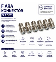 F Ara Konnektör 5'li