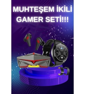 Anc Özellikli Bluetooth Kulaklık Ve Amoled Ekran Akıllı Saat Uyku Ve Sağlık Takibi Nabız Ölçer
