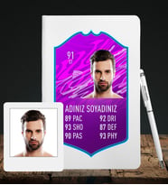 Tasarım Fut Kart Defter Kalem & Instagram Çerçeve Hediye Seti