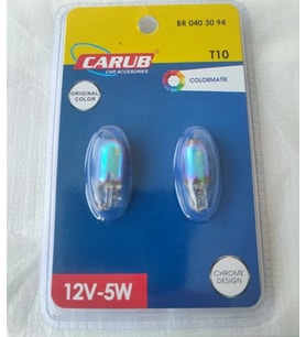 Carub Diadem Park Ampulü T10 Wy5w 12v Amber Turuncu 2'li Takım