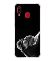 PrintiFy Samsung Galaxy A30 Uyumlu Köpek 1 Baskılı Şeffaf Köşe Korumalı Antişok Kılıf