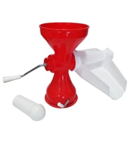 PLASTİK SÜZGEÇLİ - HAZNELİ SALÇA MAKİNESİ METAL KOLLU EV YAPIMI FİRESİZ PRATİK KULLANIM BRKT-312007