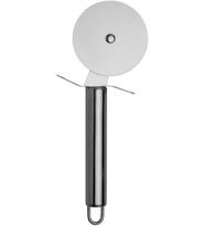 Çelik Pizza Kesici ve Hamur Ruleti, 18 cm, 6 cm çap - Ergonomik Saplı