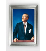 Gümüş Çerçeveli Atatürk Tablo a831