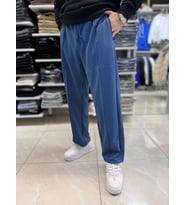 Çımalı Düz Baggy Jogger (Mavi)
