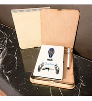 Polis Ahşap Kutulu Defter Kalem Set 001
