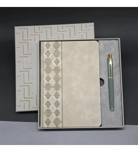 Deri Defter Ve Kalem Set