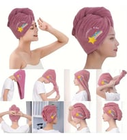 pratikus Hızlı Kuruyan Mikrofiber Saç Havlusu (Mor-Mor)