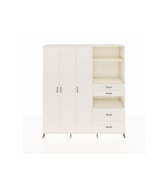 Hyperion Gardrop 12 Raflı 4 Çekmeceli Tek Askılı 220x44x243 Aytaşı-Aytaşı/Aytaşı