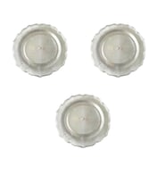 Plastik Sert Mika Şeffaf Tabak - Parti Sunum Yemek Tabağı - Yuvarlak - 26 Cm. - 6 Adetlik 3 Paket