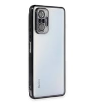 Redmi Note 10 Kılıf Lensli Silikon - Siyah