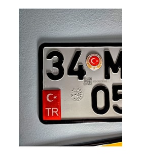 Plaka Kırmızı Damla Tasarım TR Motosiklet İçin Tasarlanmış Sticker Plaka TR Sticker