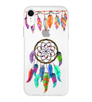 PrintiFy Apple  iPhone XR ile Uyumlu 1mm Slim Fit Nazar Boncuğu 6 Baskılı Şeffaf  Kılıf