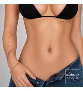 316L Cerrahi Çelik Göbek Piercingi Belly Piercing