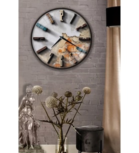 3D Stone Duvar Saati - 29 cm