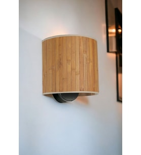 BAMBU 01 ABAJURLU OVAL APLİK