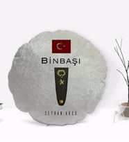 BK Gift Kişiye Özel İsimli Binbaşı Tasarımlı Dekoratif Kırlent Yastık-1