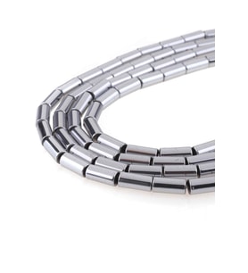 4X8 MM Silindir Hematit Taşı Dizi - DZ3699 (Renksiz)