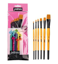 Pebeo 6'lı Düz Fırça Seti (0,2,4,10,12,18) SET-3 