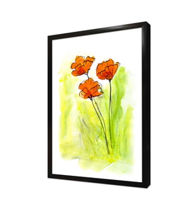 Çiçek Çerçeveli Mdf Tablo