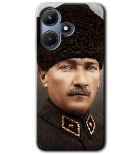 İnfinix Hot 30i Kılıf HD Desen Baskılı Kılıf - Başkomutan Atatürk