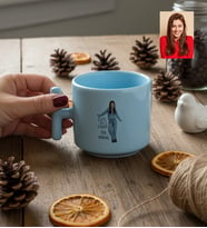 Kişiye Özel Karikatürlü Cute But Libra Terazi Burcu T Pastel Kupa Doğum Günü Hediyesi
