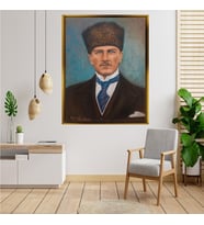 ÇERÇEVELİ ATATÜRK TABLO S436